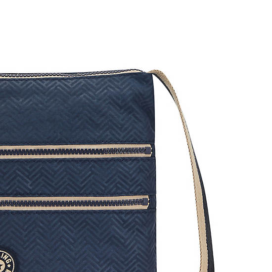 Kipling Alvar Crossbody Bags Endless Blue Embossed | CA 1056IL